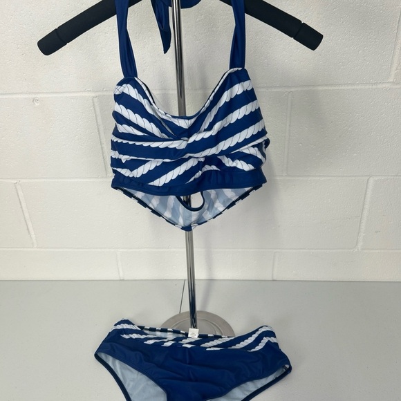 Nautical Blue Womens Swim Set - Picture 1 of 6